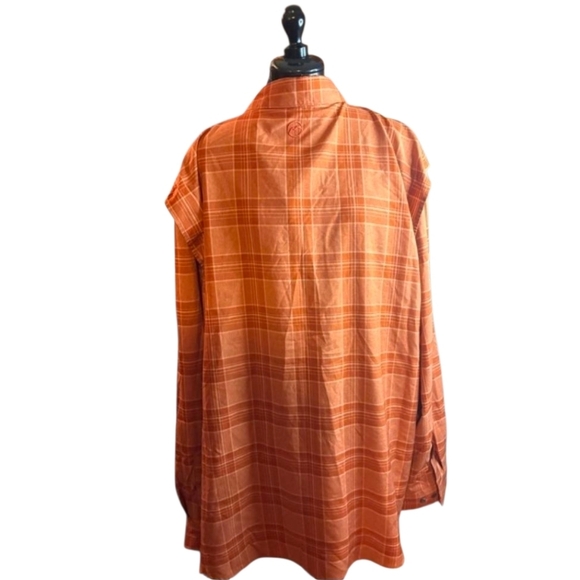 Magellan Outdoors Rust Plaid Button Up Sports Shirt 3XL - Picture 4 of 7